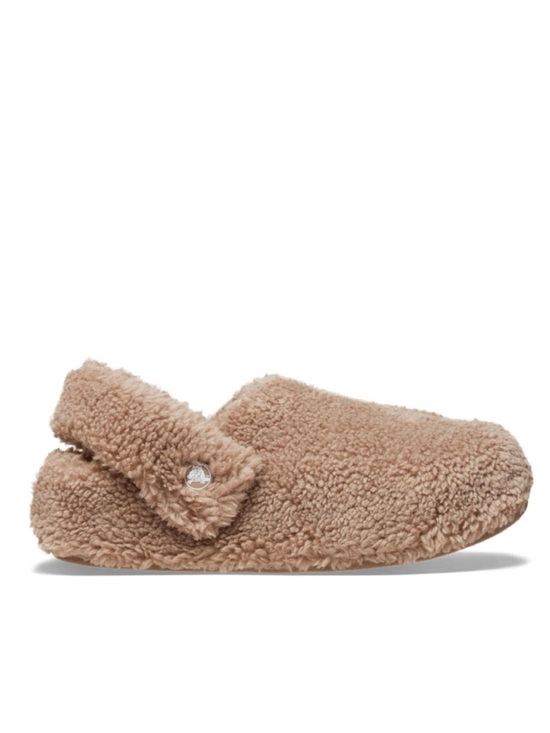 CROCS Shoes - CROCS Women's Faux-Sherpa Slip-On Clog in Tan